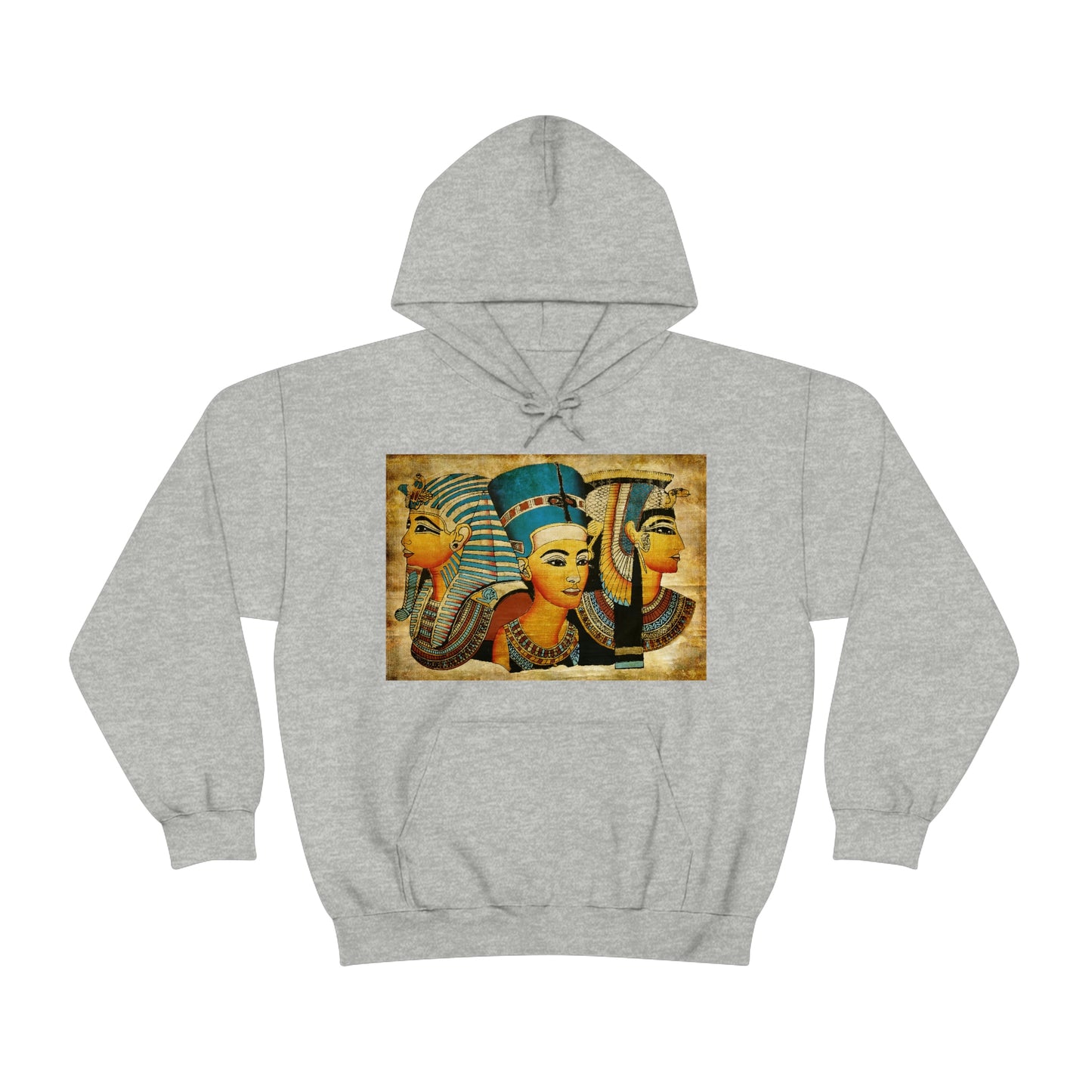 Trendy grey Ancient Egypt hoodie for men and women