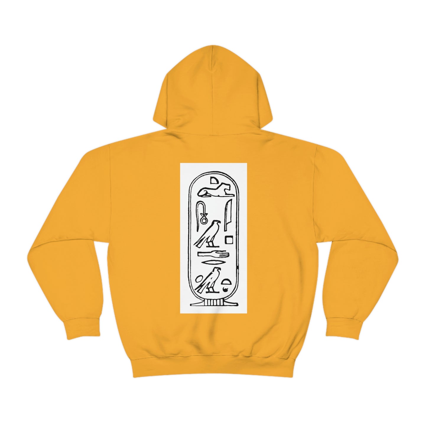 Trendy yellow Ancient Egypt hoodie for men and women