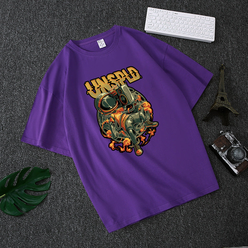 Purple Design T-shirt men print