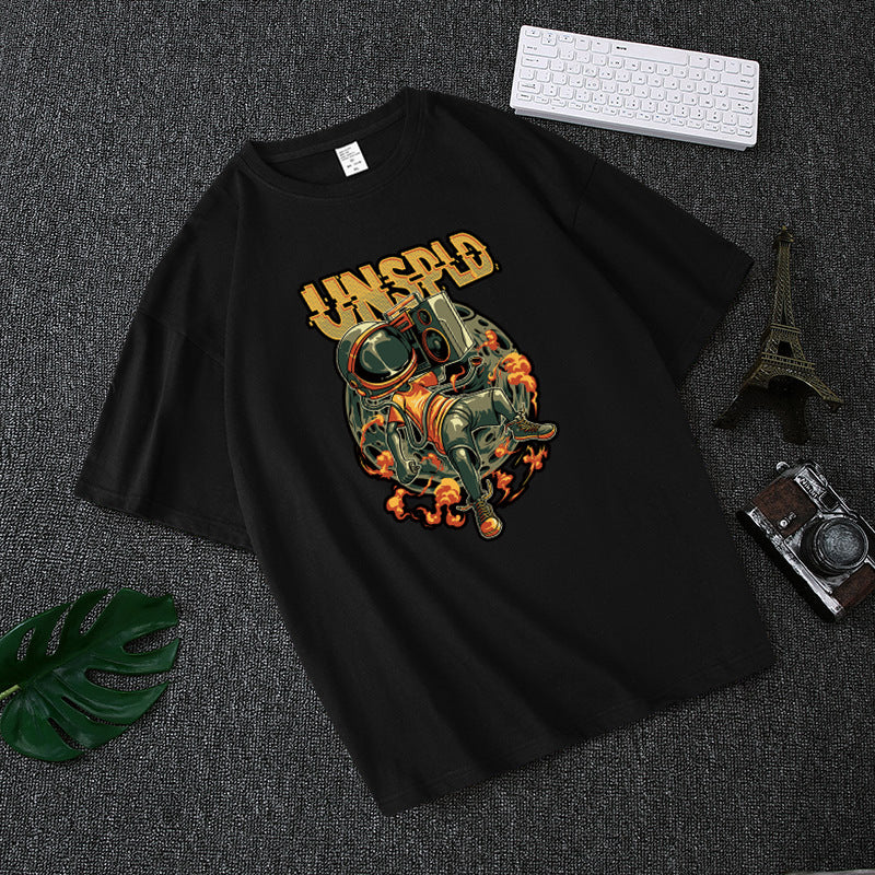 Black Design T-shirt men print