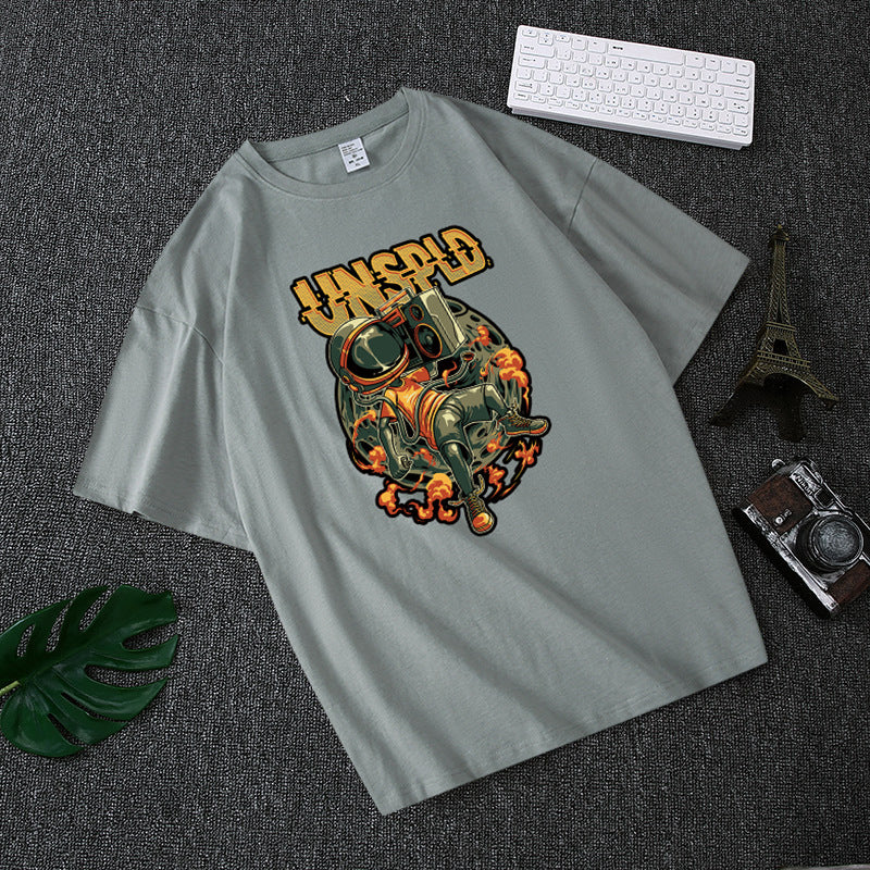 Grey Design T-shirt men print