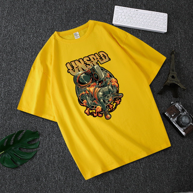 Yellow Design T-shirt men print