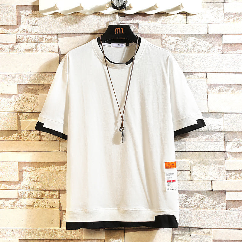 White trendy t-shirt for men