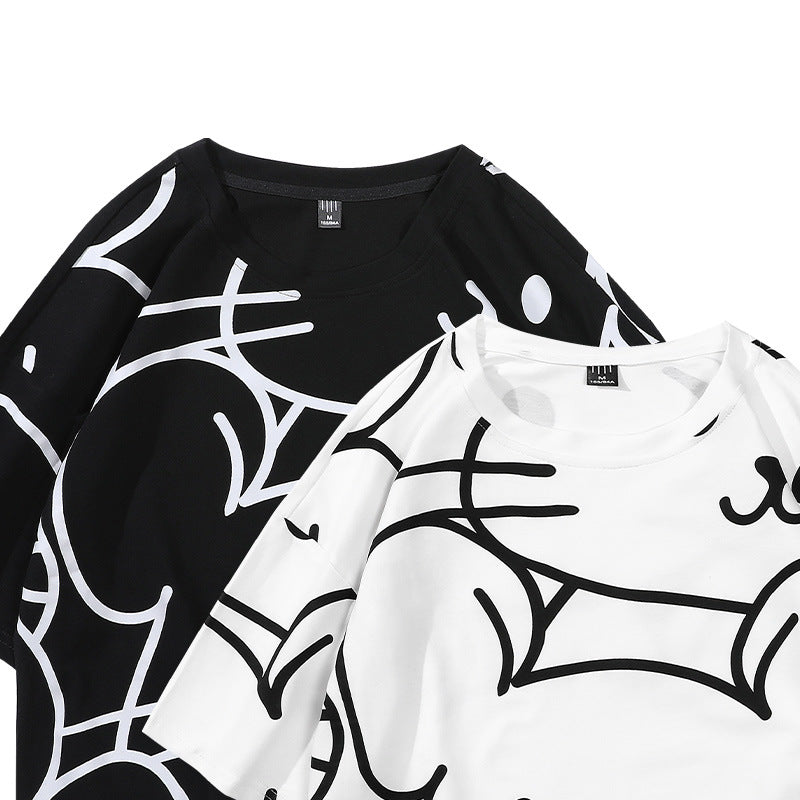 Oversize cartoon men's T-shirt