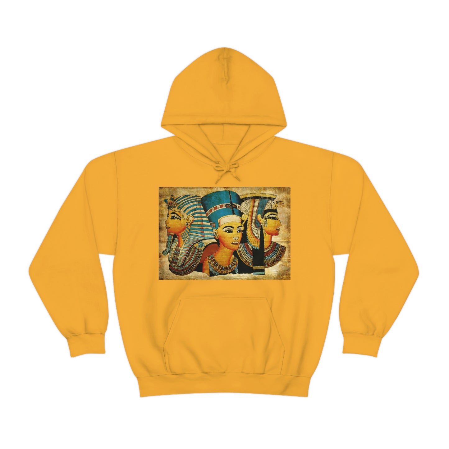 Trendy yellow Ancient Egypt hoodie for men and women