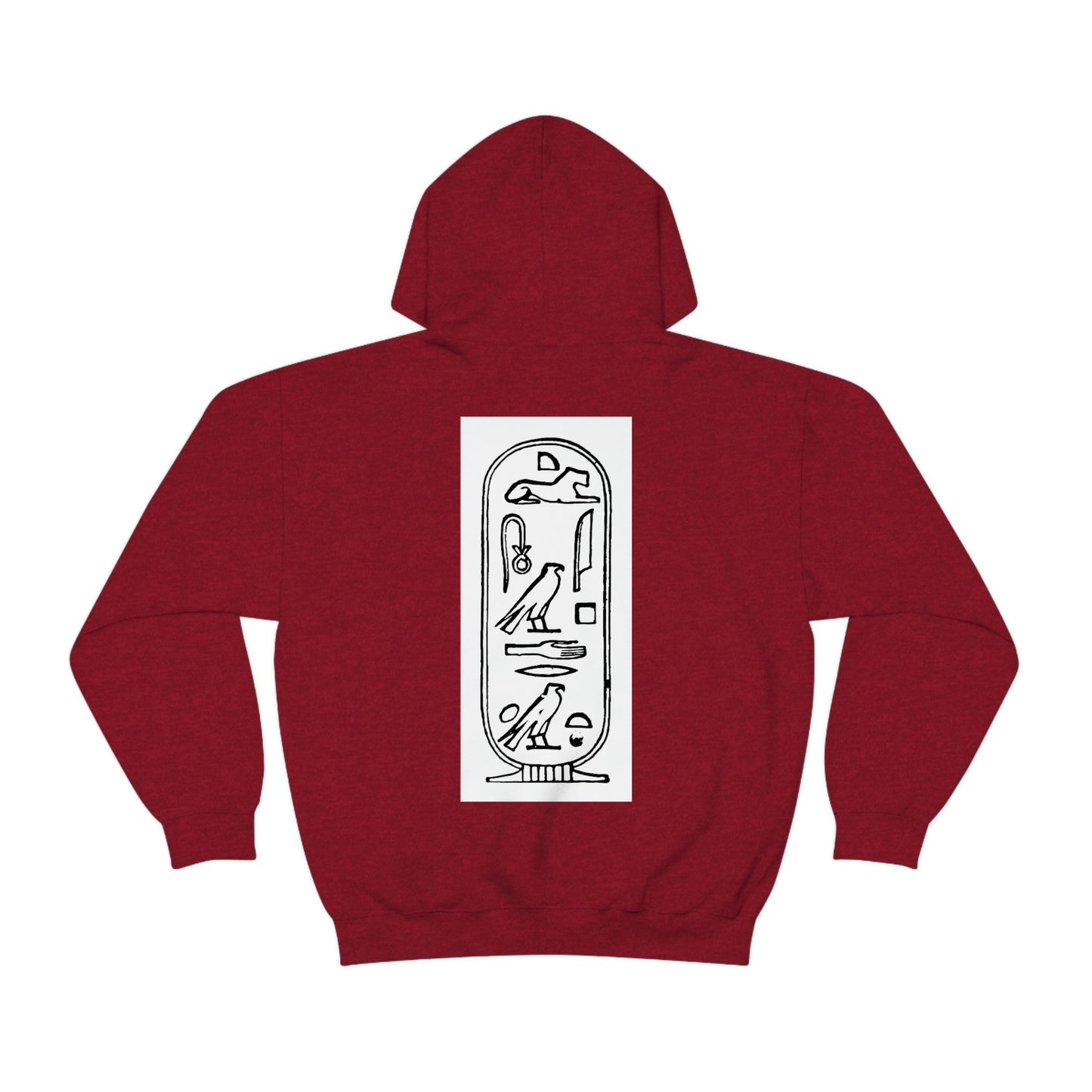 Trendy red Ancient Egypt hoodie for men and women