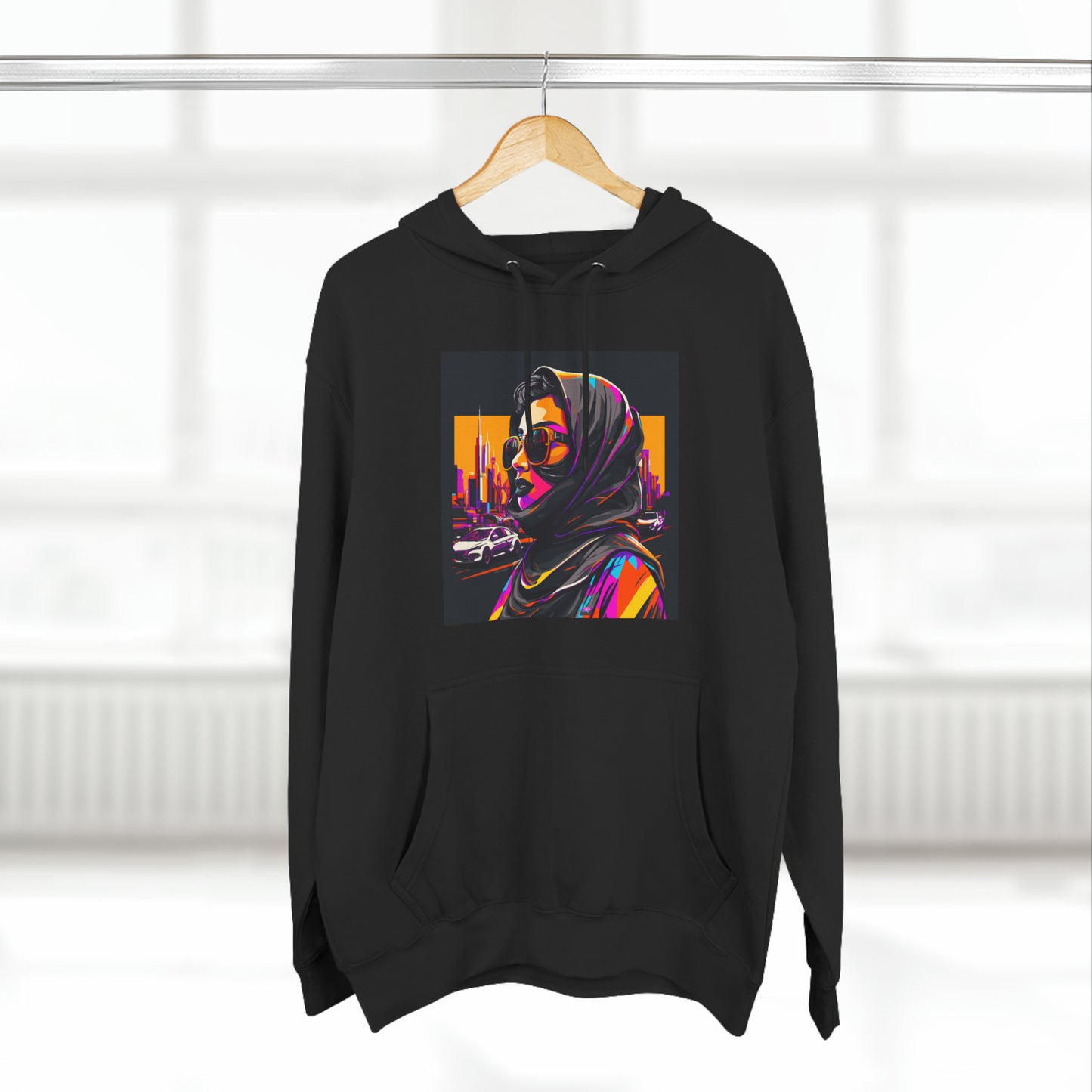 Three-Panel Fleece Hoodie - Woman