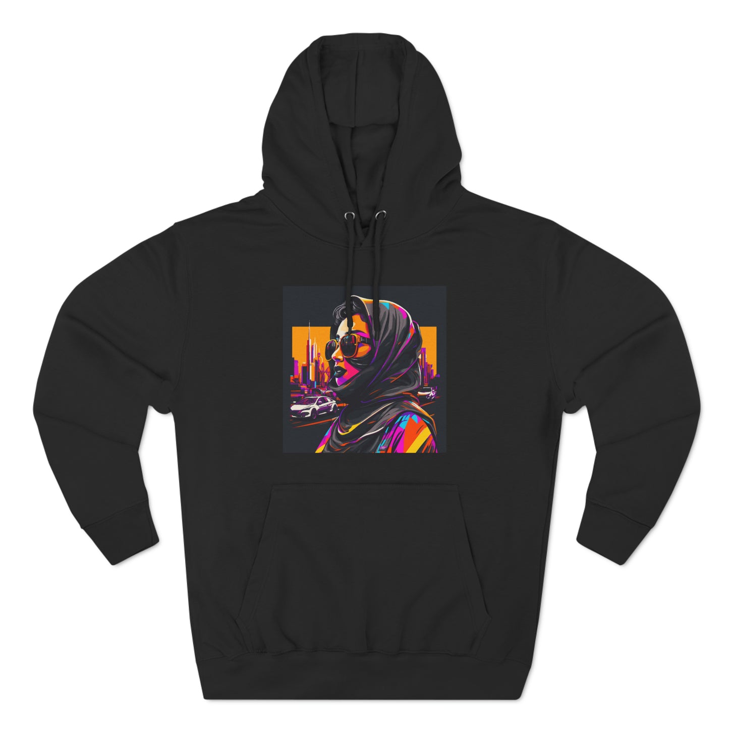 Three-Panel Fleece Hoodie - Woman
