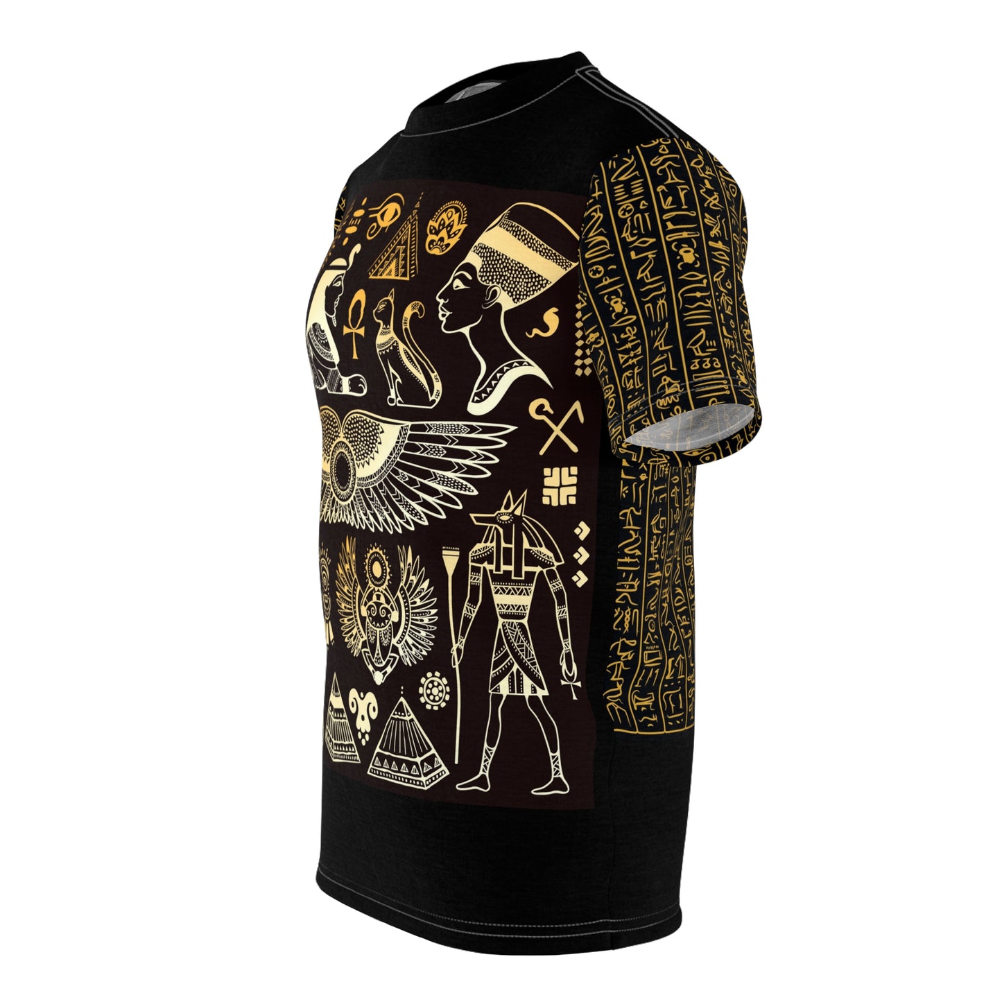 Unisex Cut & Sew Tee shirt - Egyptian symbols