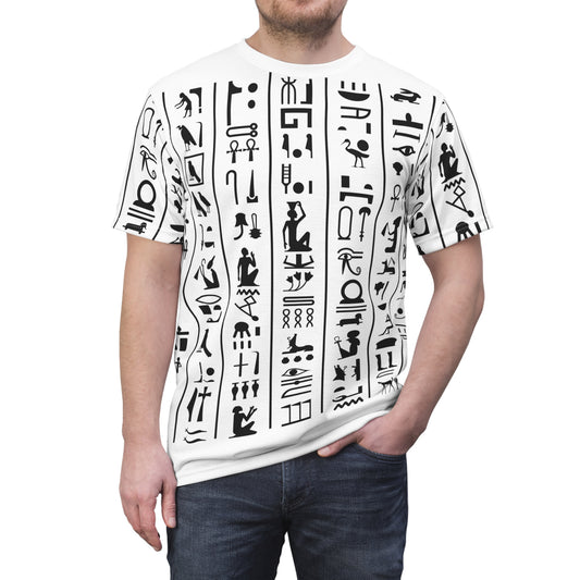 Unisex Cut & Sew Tee shirt - Hieroglyph