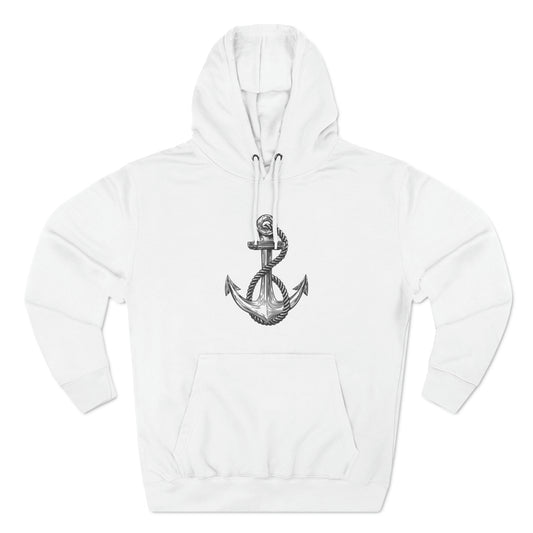 Three-Panel Fleece Anchor Hoodie