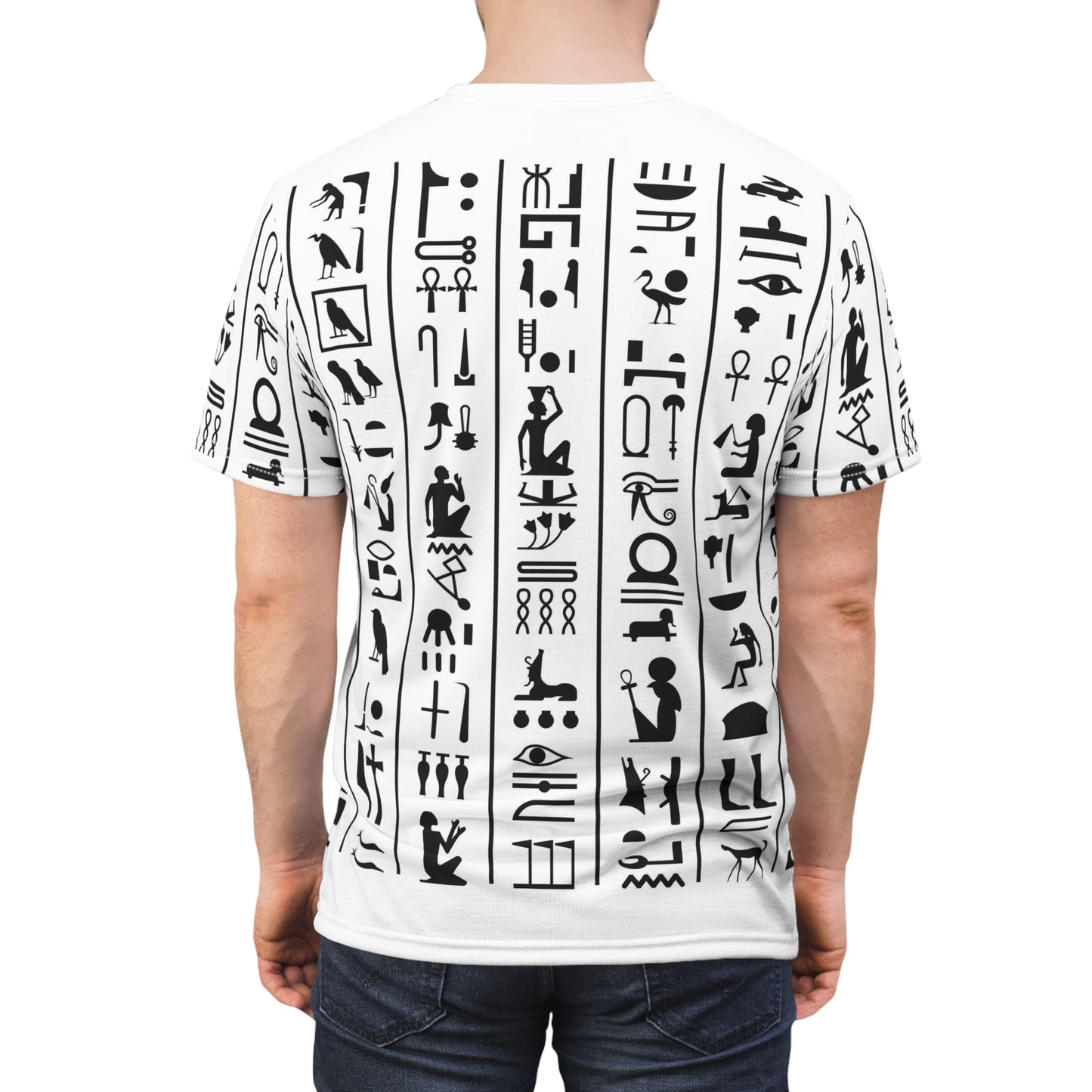 White Horus - Hieroglyph T shirt