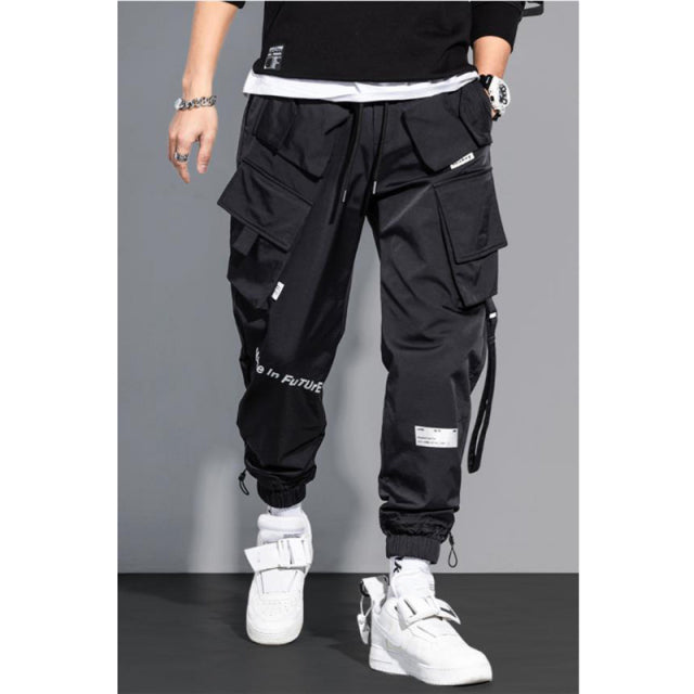 Black Mens cargo trousers