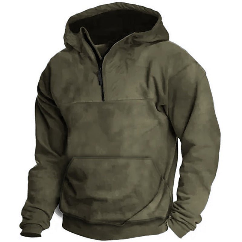 Green Men's Hooded Sweater