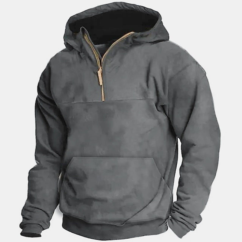 Grey Men's Hooded Sweater