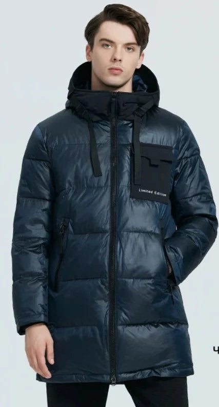 men jacket black amber