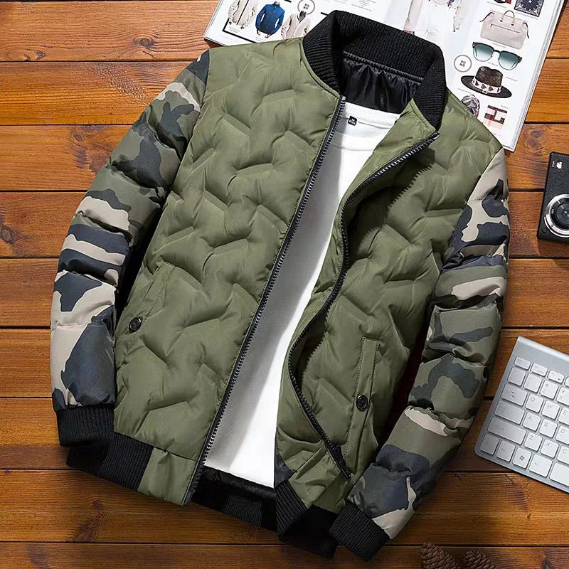 Winter Men Bomber Jacket green