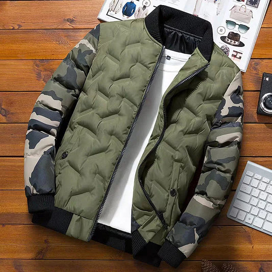 Winter Men Bomber Jacket green