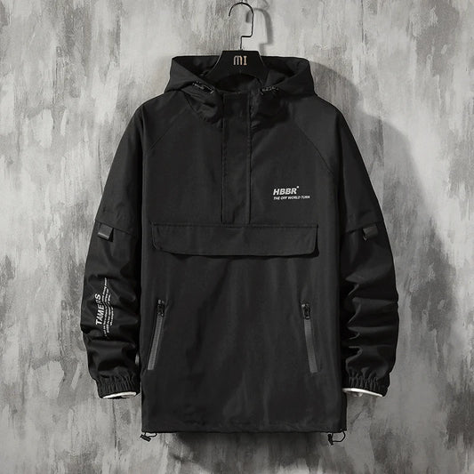 Men Loose Windbreaker