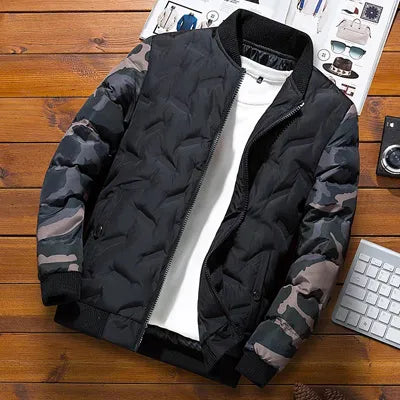 Winter Men Bomber Jacket black