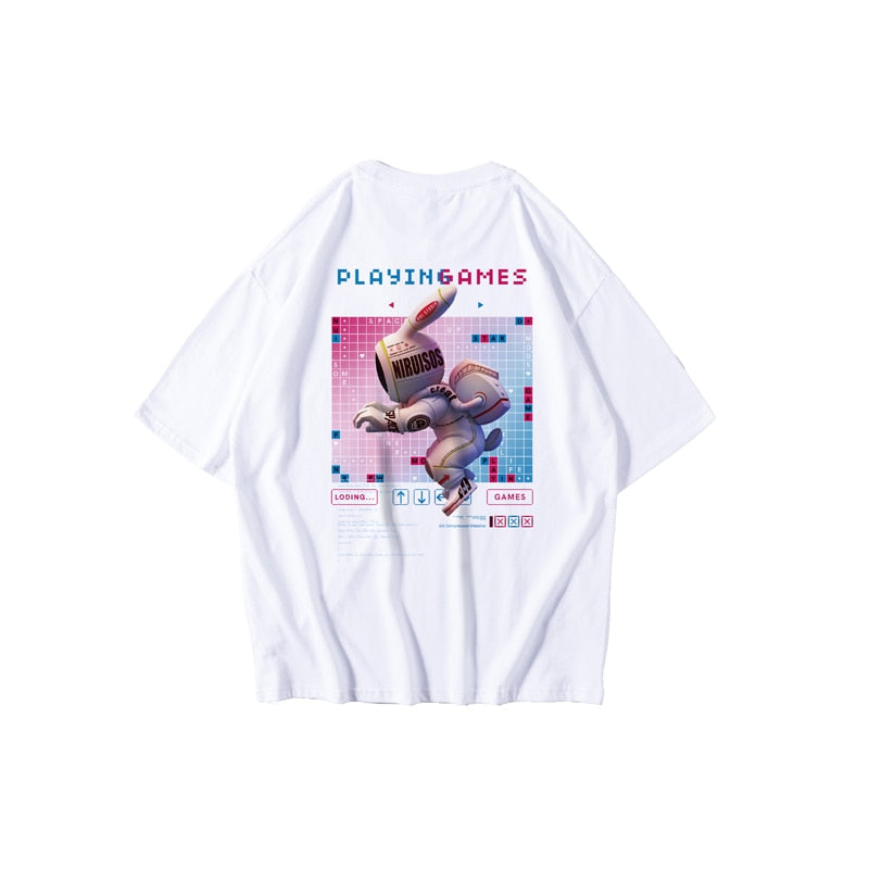 T Shirt Men Oversize  Smile Print