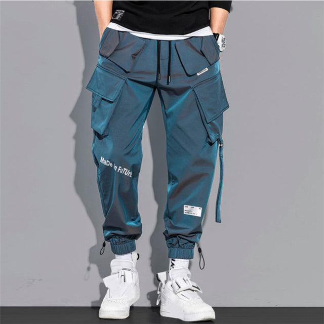 blue Mens cargo trousers