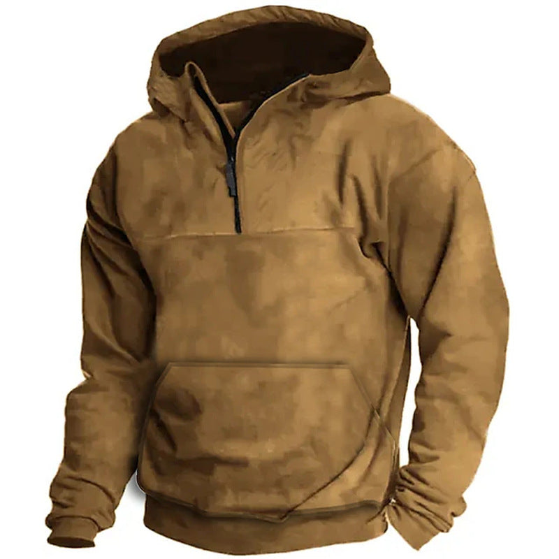 camel Men's Hooded Sweater