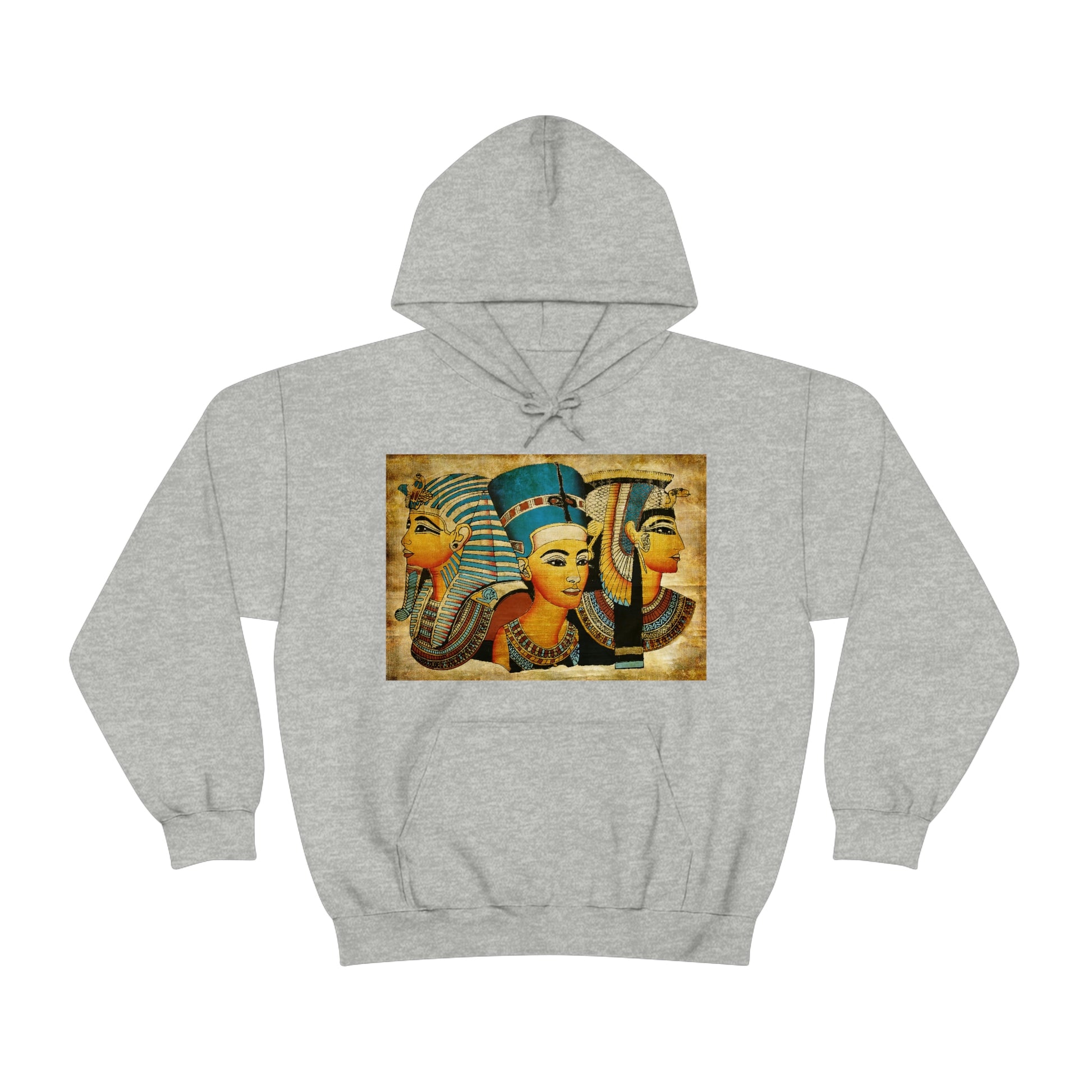Trendy grey Ancient Egypt hoodie for men and women
