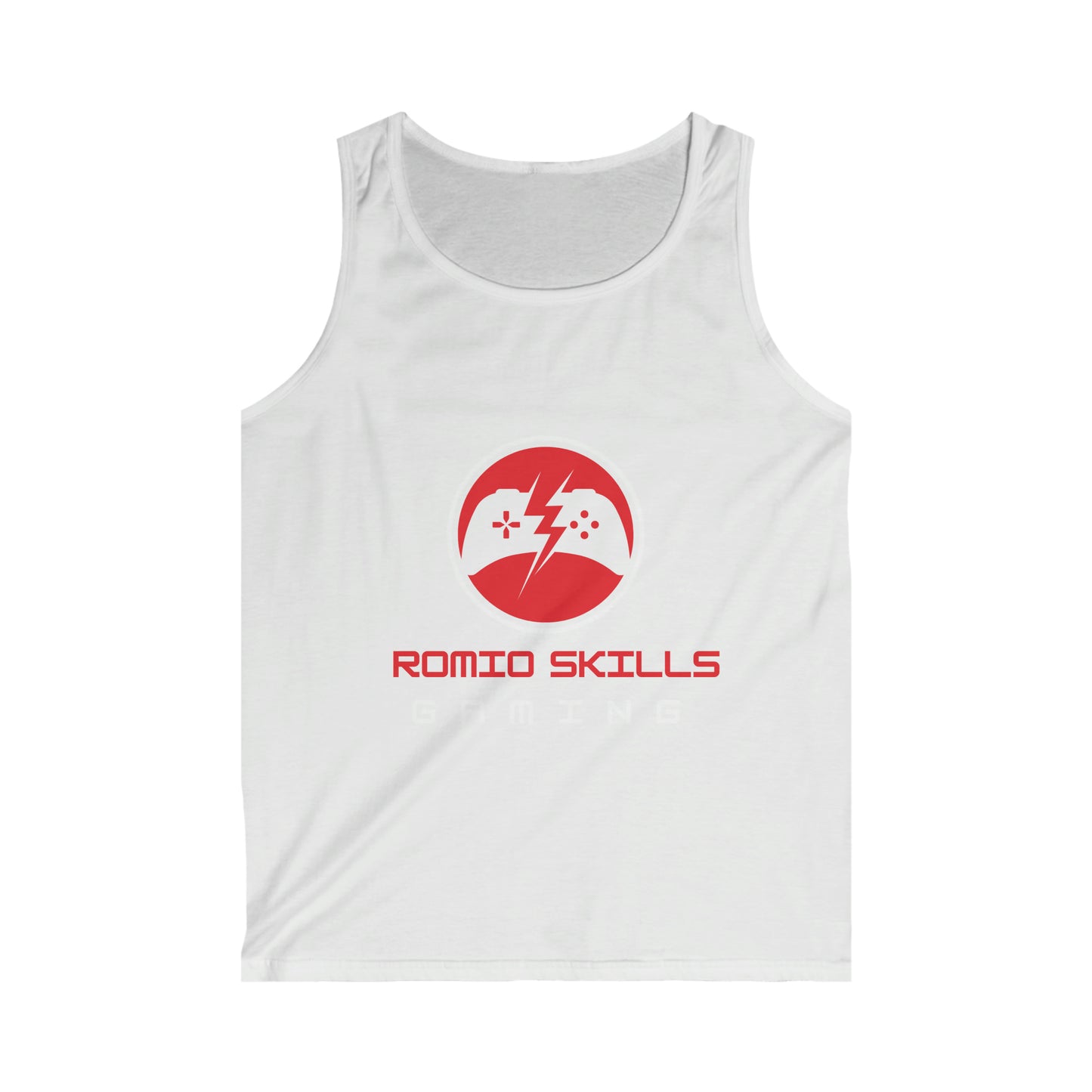 white Men's gaming design Tank Top