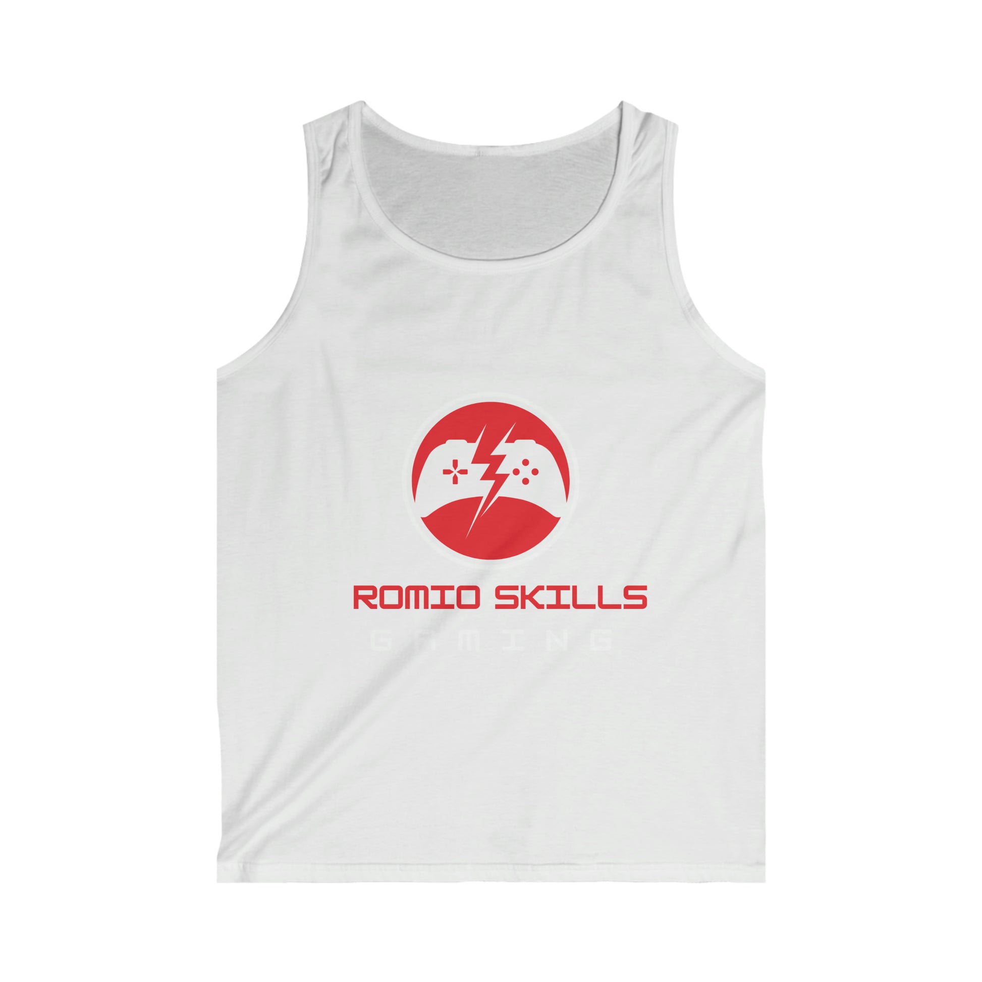 white Men's gaming design Tank Top