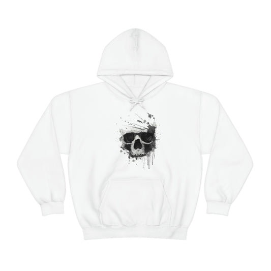 White Skull design Hoodie Sweatshirt for men and women