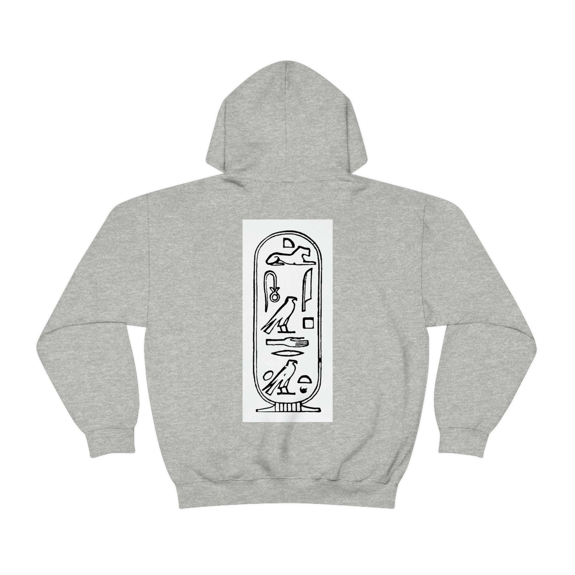 Trendy grey Ancient Egypt hoodie for men and women