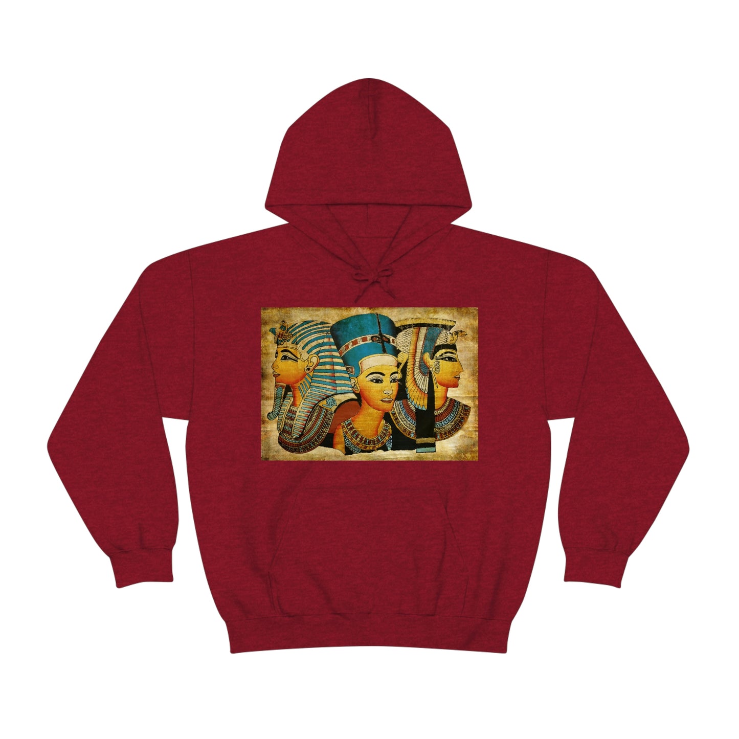 Trendy red Ancient Egypt hoodie for men and women