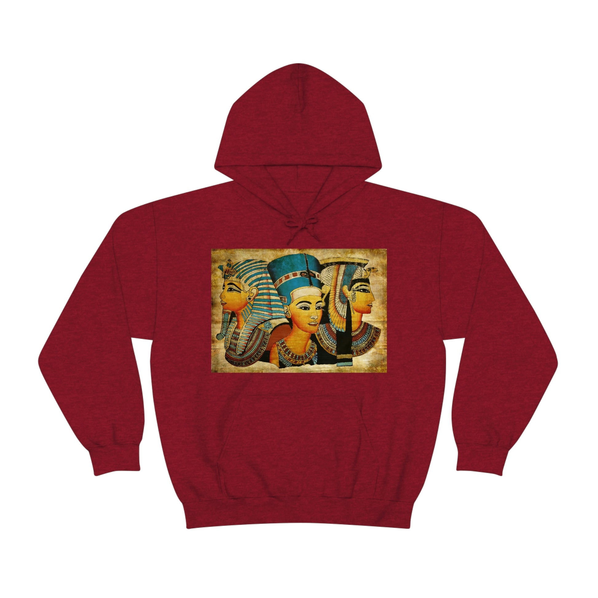 Trendy red Ancient Egypt hoodie for men and women
