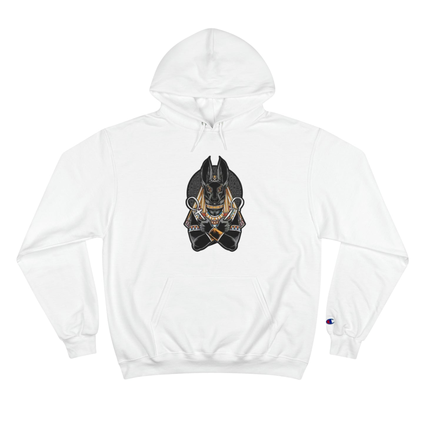 White anubis Champion Hoodie men and women