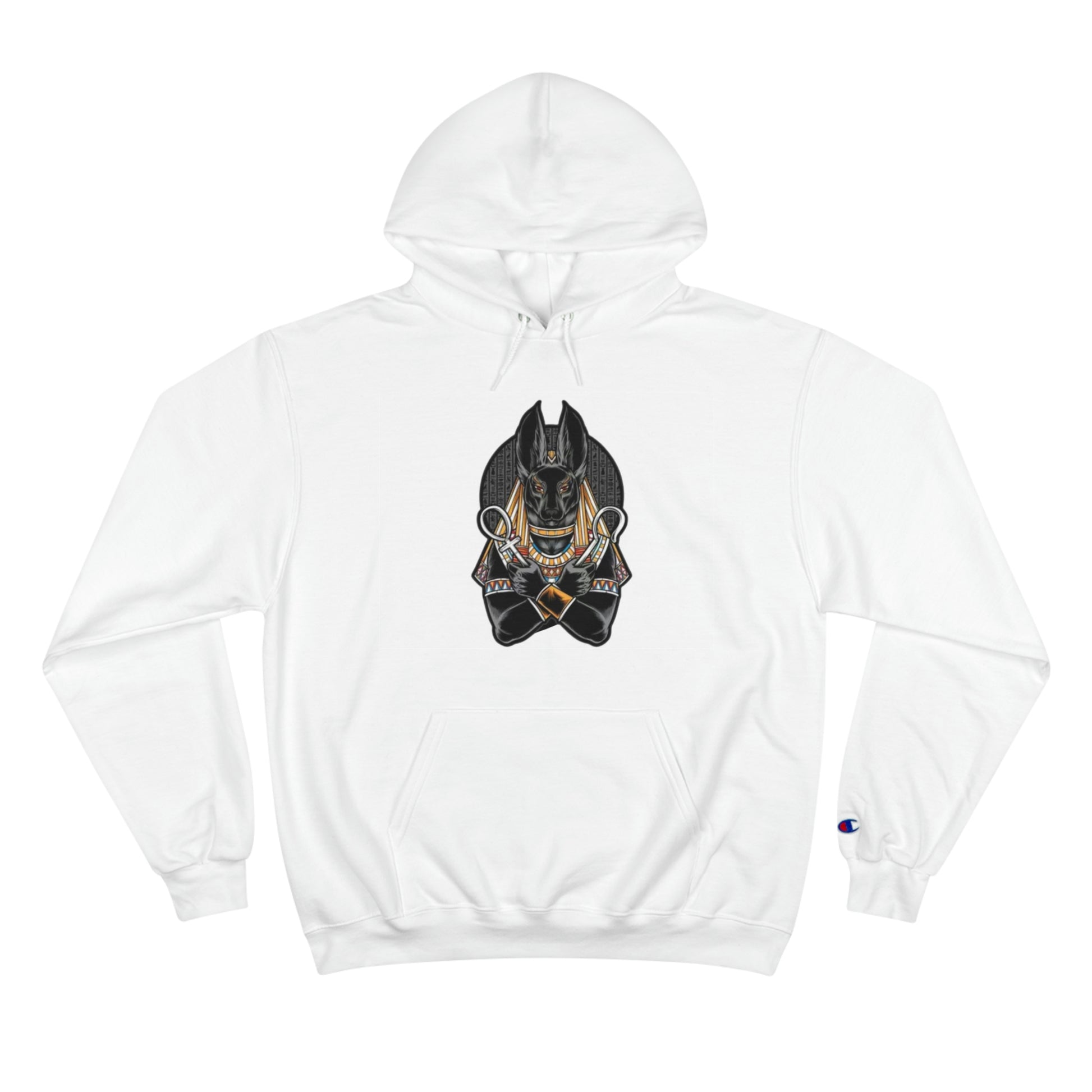 White anubis Champion Hoodie men and women