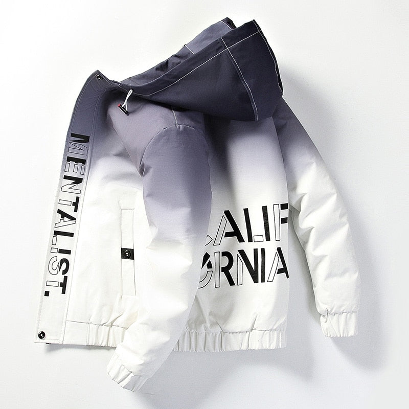 White and black Jacket Windbreaker for men
