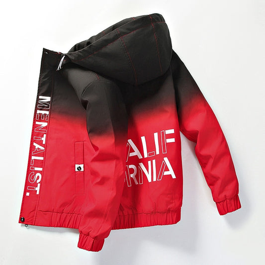 Red and black Jacket Windbreaker for men