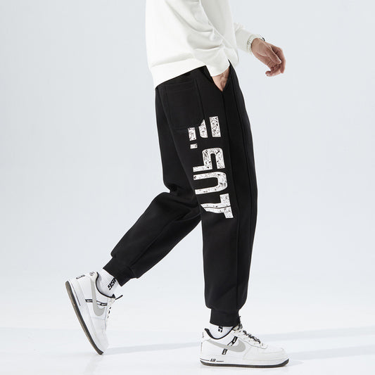 Black Men's sports trousers