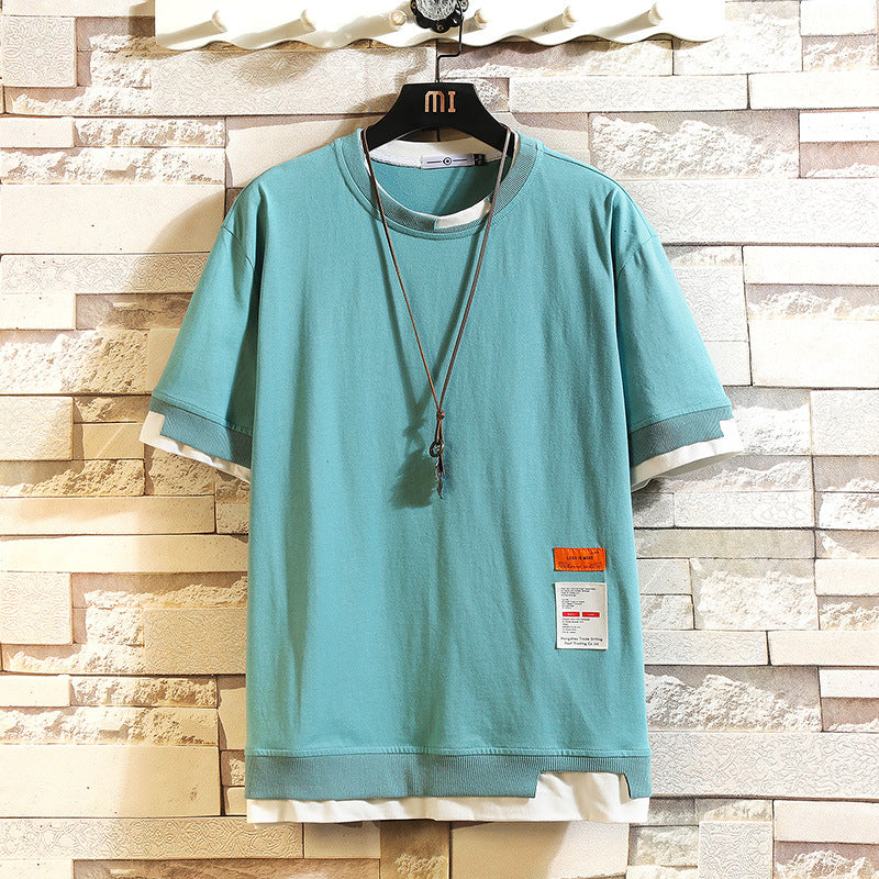 Blue trendy T-shirt for men