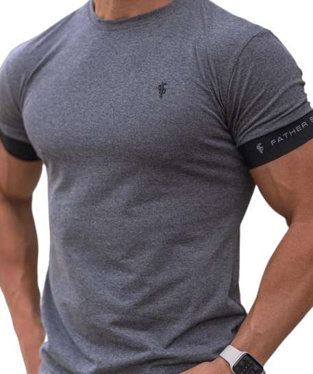 Grey Men's Slim Fit T-Shirt