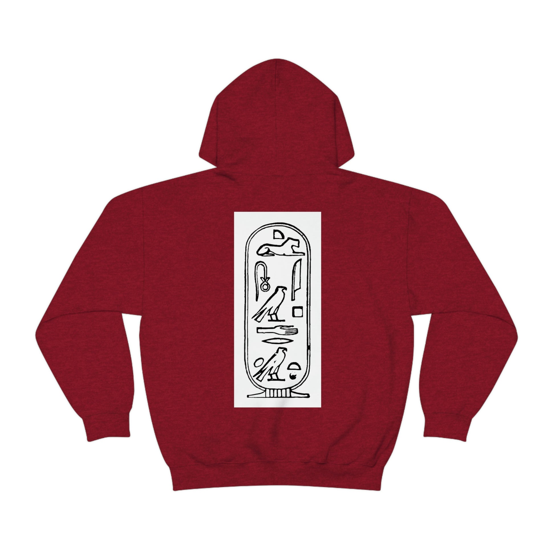 Trendy red Ancient Egypt hoodie for men and women